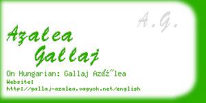 azalea gallaj business card